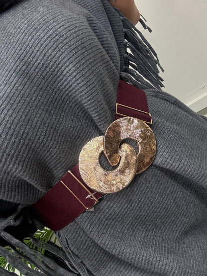 Circle Belt - Wine