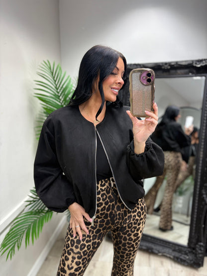 Danielle Bomber Jacket - Black