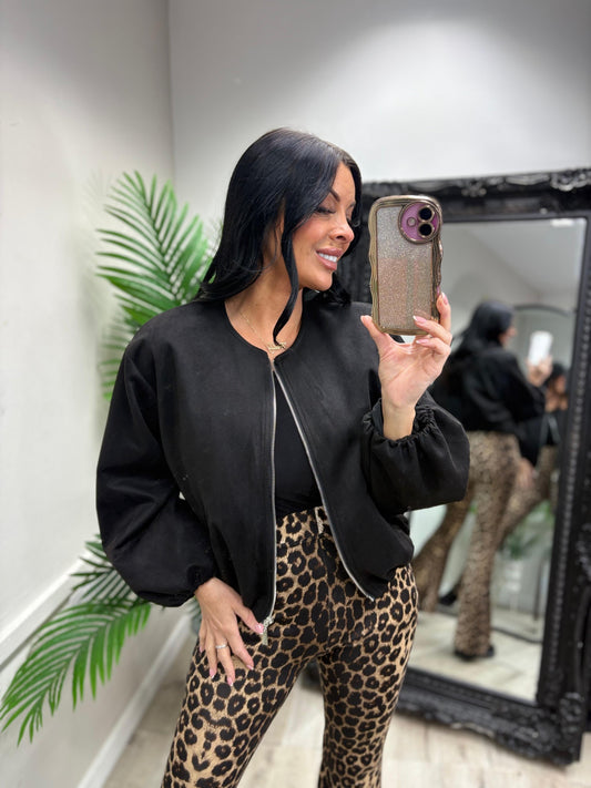 Danielle Bomber Jacket - Black