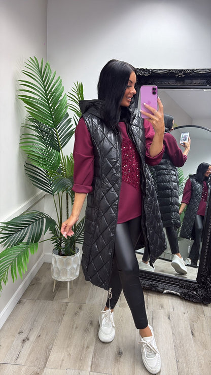 Longline Padded Gilet