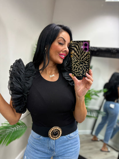 Heart Belt - Black/Gold