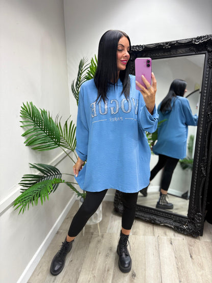 Kennedy Glitz Hoodie - Blue
