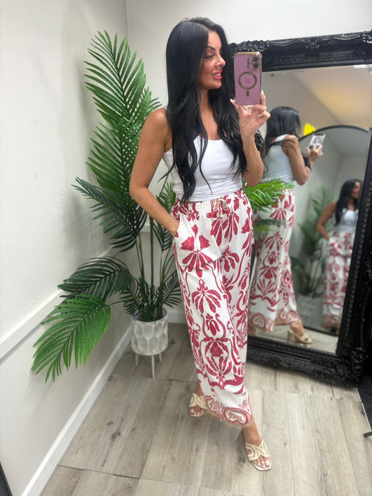 Salou Trousers - Red