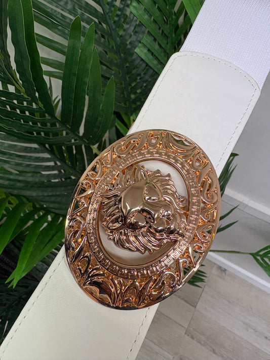 Lion Belt - White