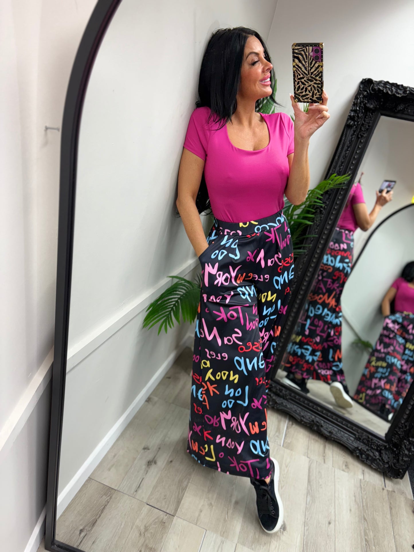 Graffiti Trousers - Black
