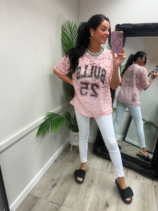 Bulls T-Shirt - Blush Pink