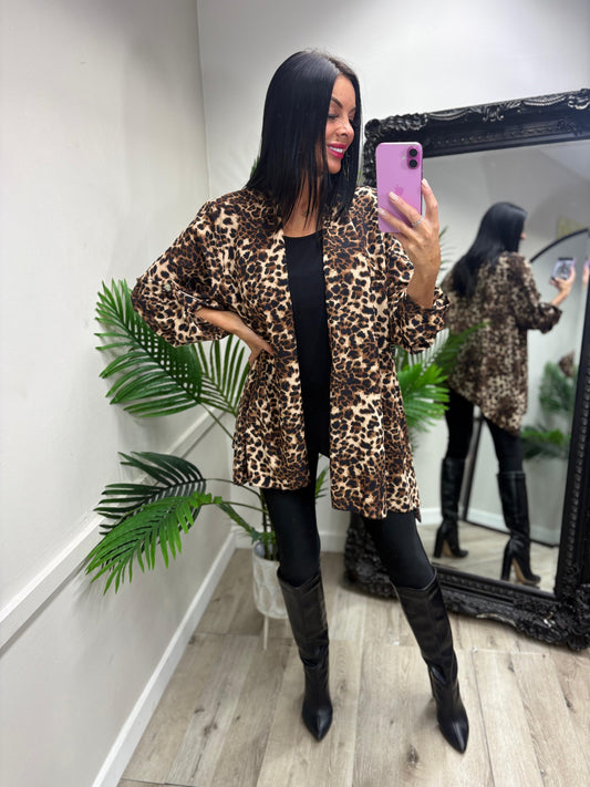 Linda Leopard Top