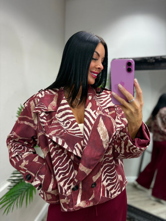 Roxy Jacket - Wine