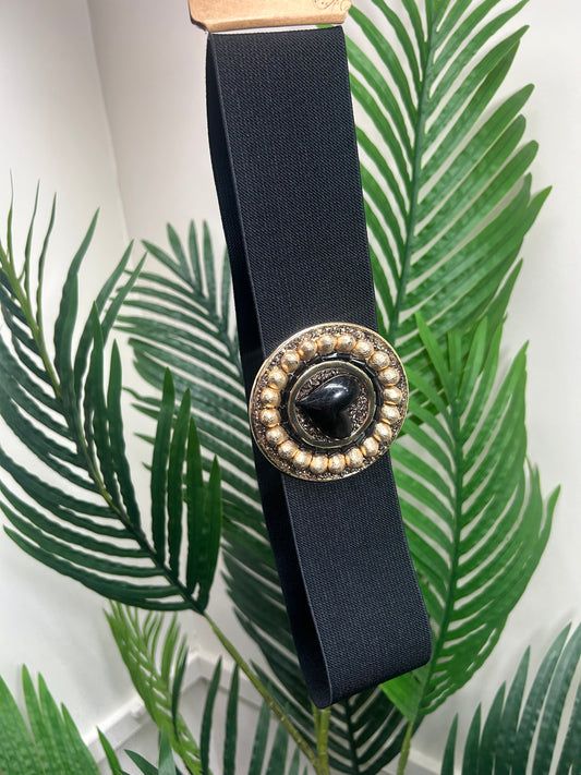 Heart Belt - Black/Gold