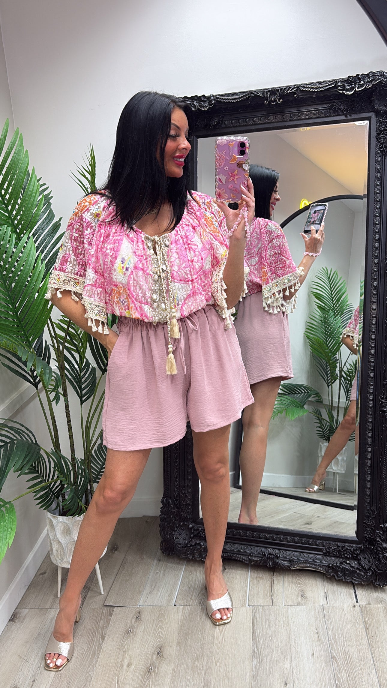 Lizzie Shorts - Blush