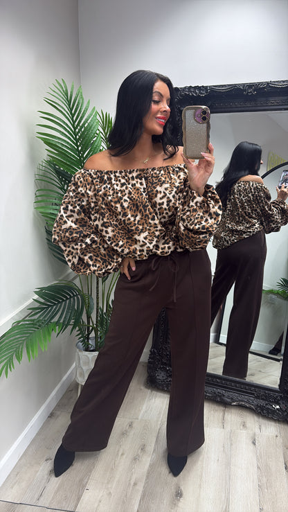Leopard Bardot Top/dress