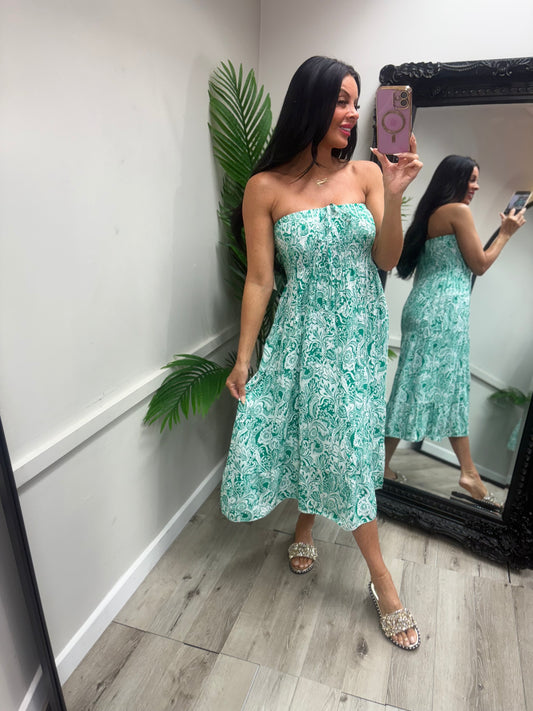 Magic Midi Dress - Green