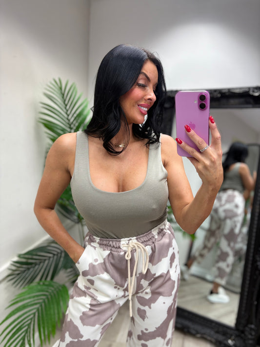 Basic Vest Top - Stone