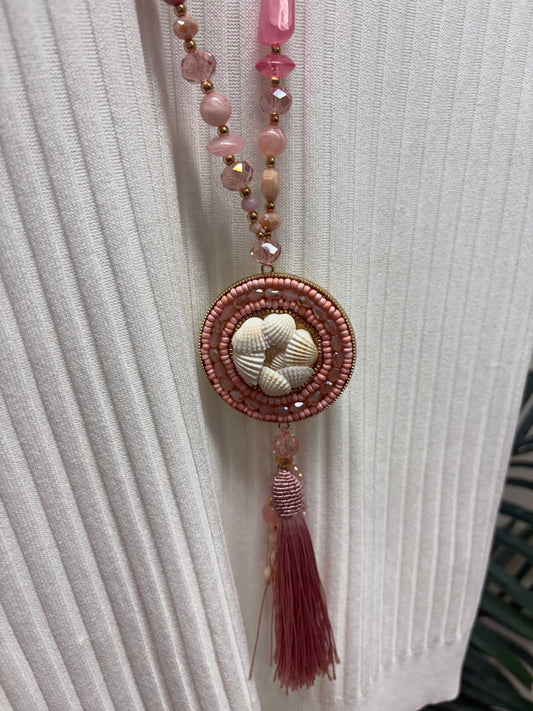 Seashell Necklace - Pink