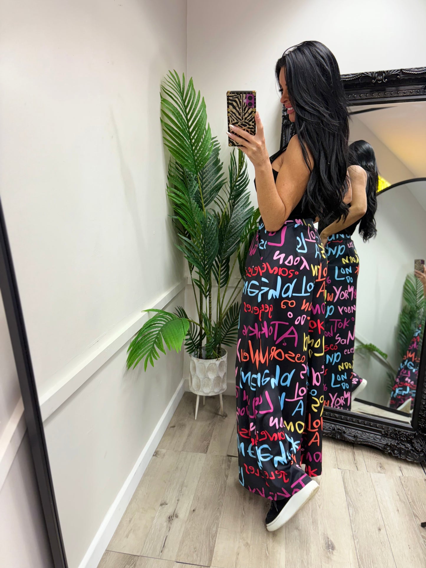 Graffiti Trousers - Black