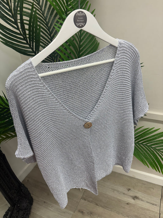 Mitzy Top Silver