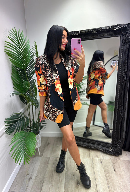 Leopard Blazer