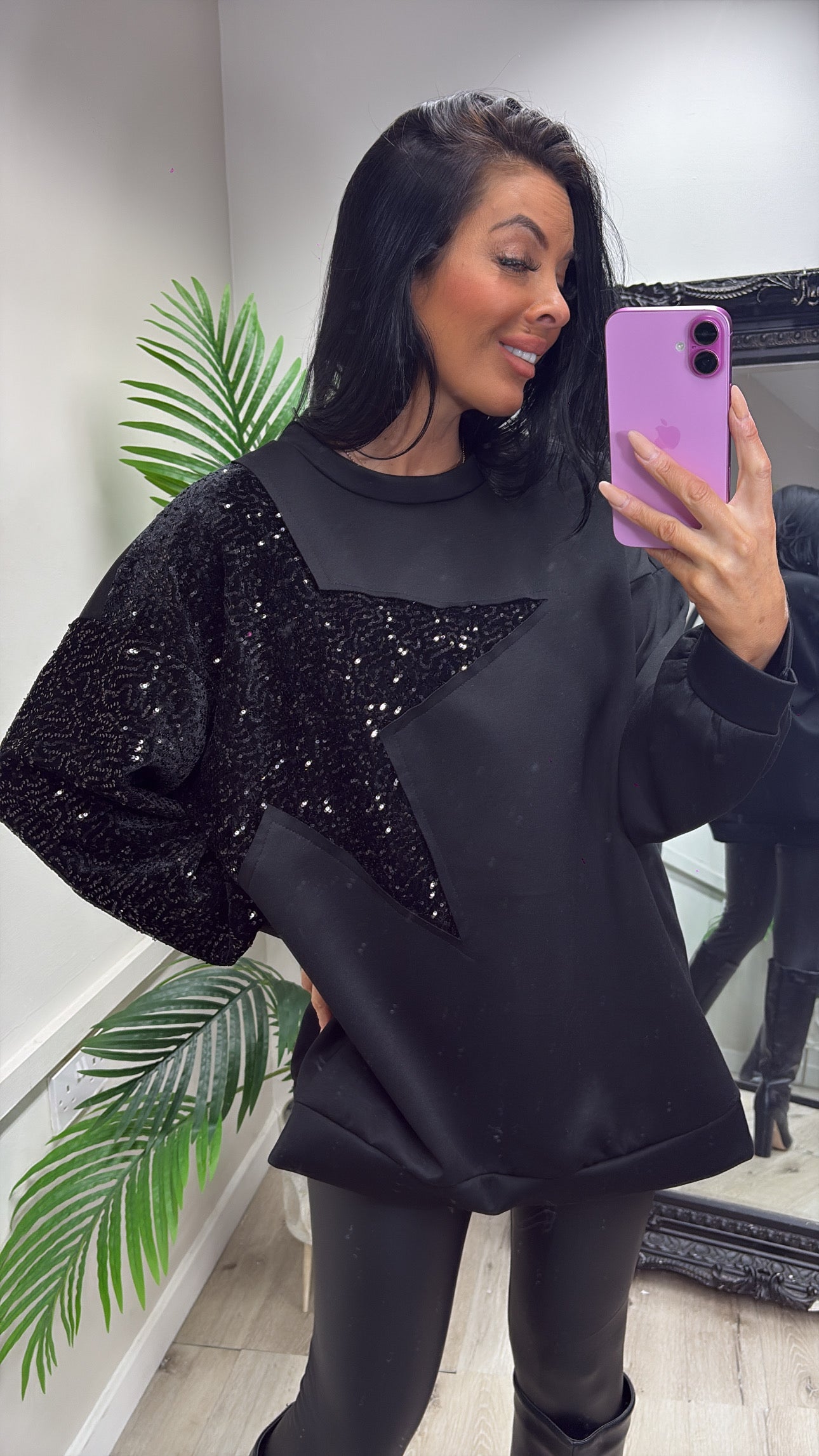 Sequin Star Sweater
