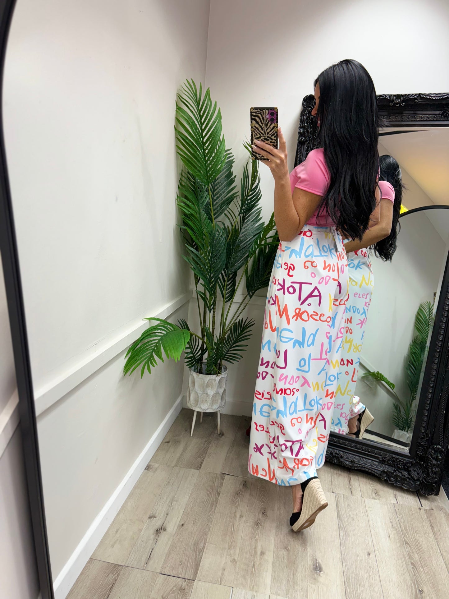 Graffiti Trousers - White