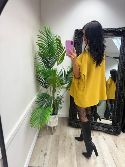 Hollie Tassel Jumper - Mustard