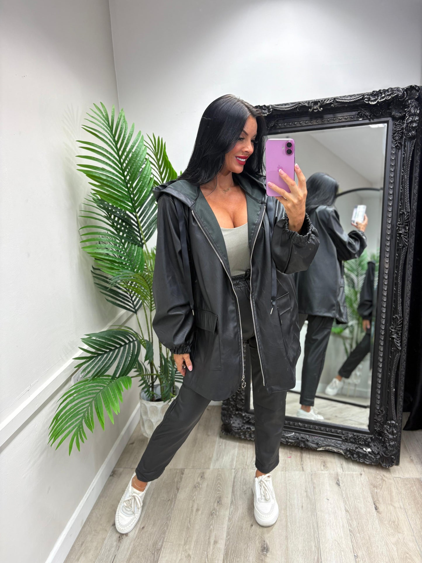 PU Zip Jacket