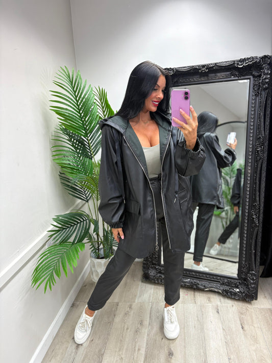 PU Zip Jacket