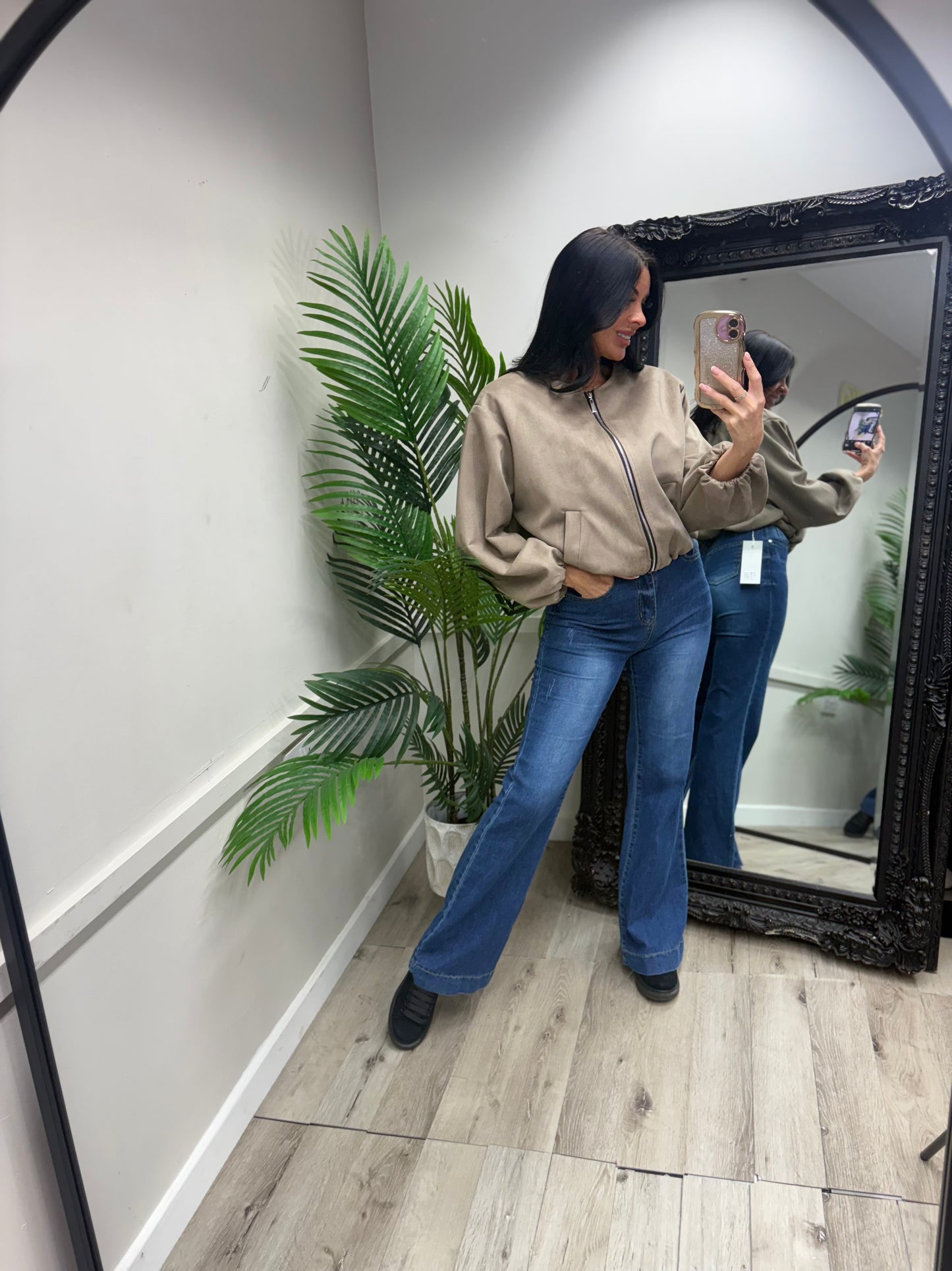 Danielle Bomber Jacket - Mocha