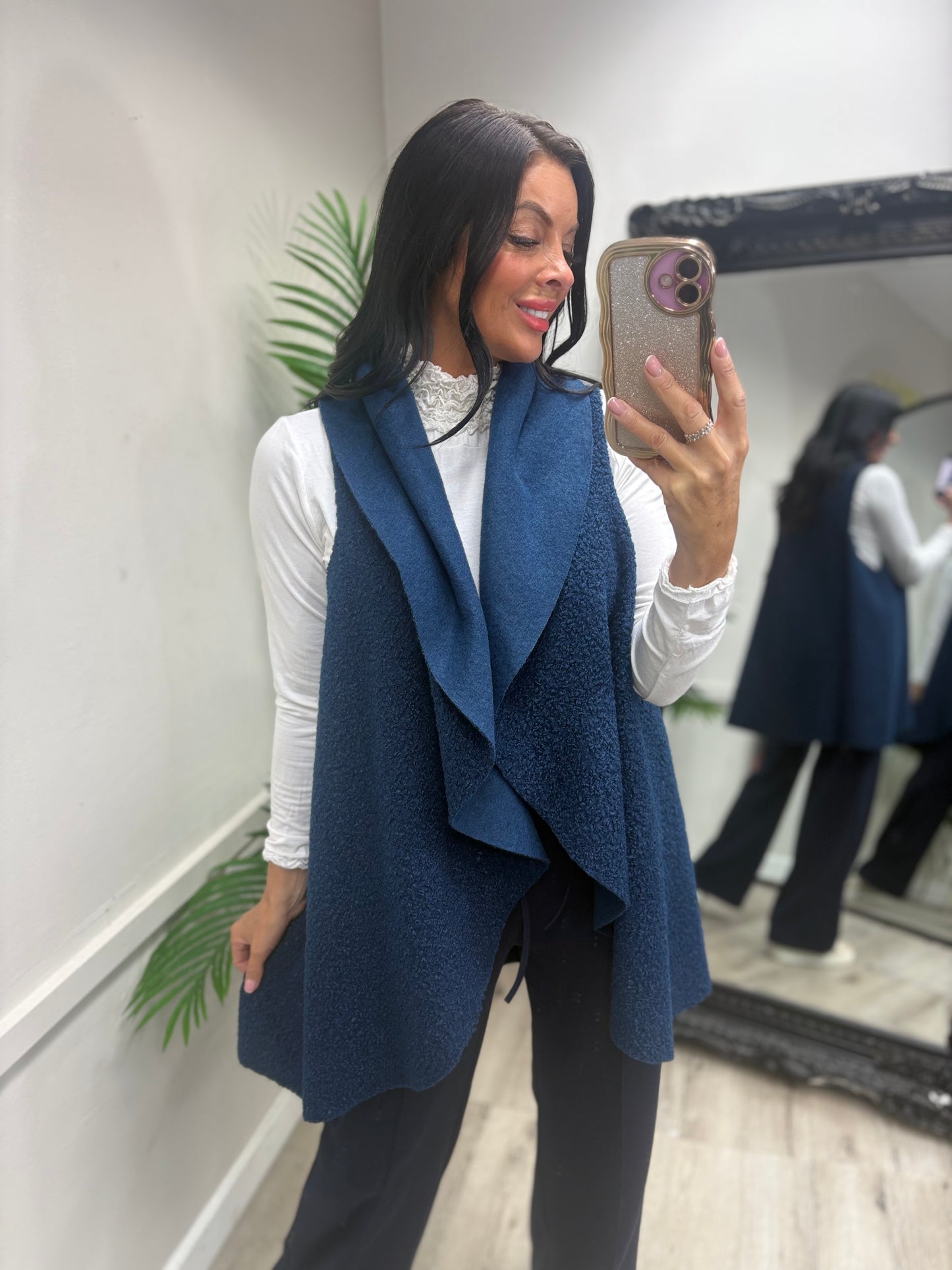 Ellen Teddy Waist Jacket - Blue