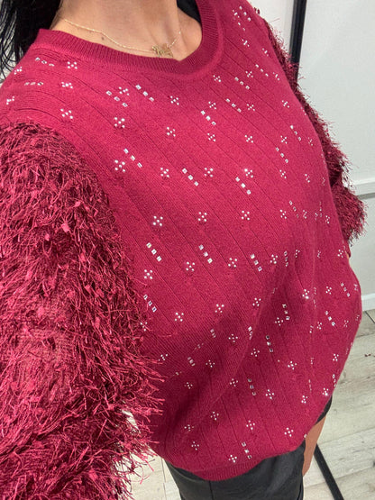 Amber Jumper - Wine