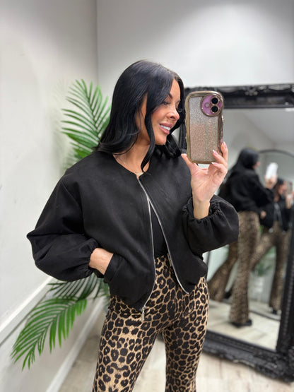 Danielle Bomber Jacket - Black