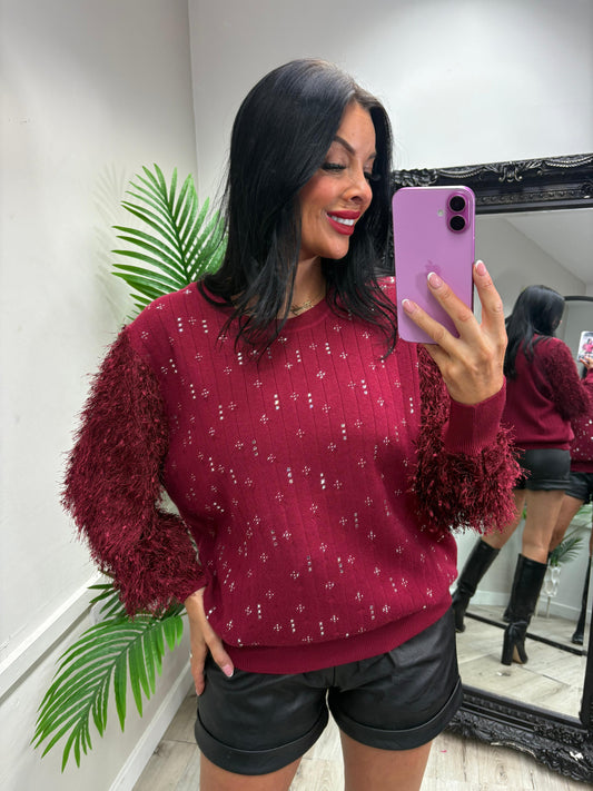 Amber Jumper - Wine