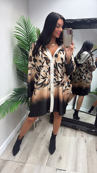 Leona Oversized Leopard jacket