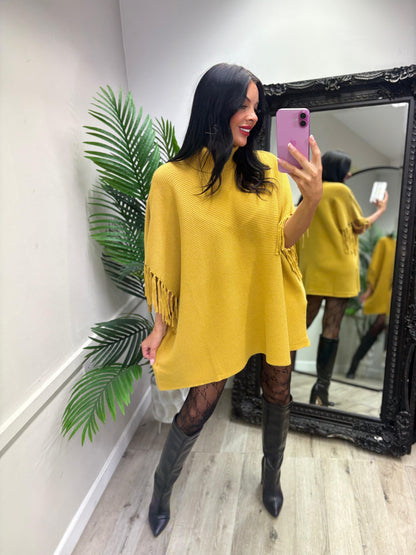 Hollie Tassel Jumper - Mustard