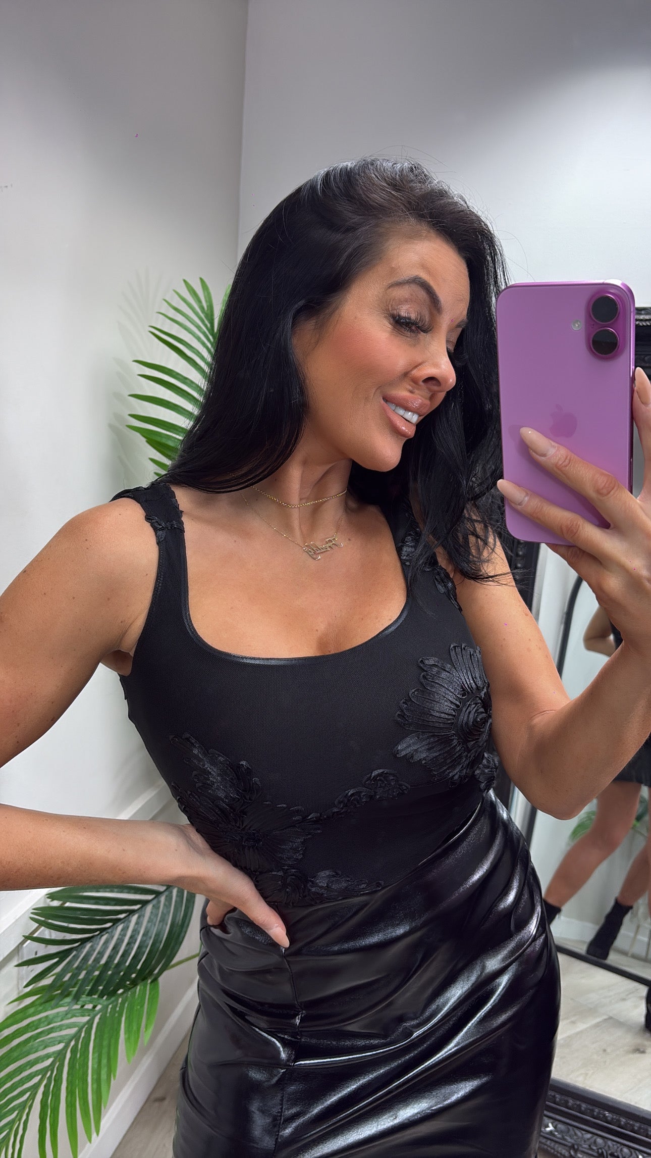 Heather Bodysuit - Black