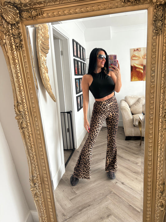 Leopard Flare Leggings