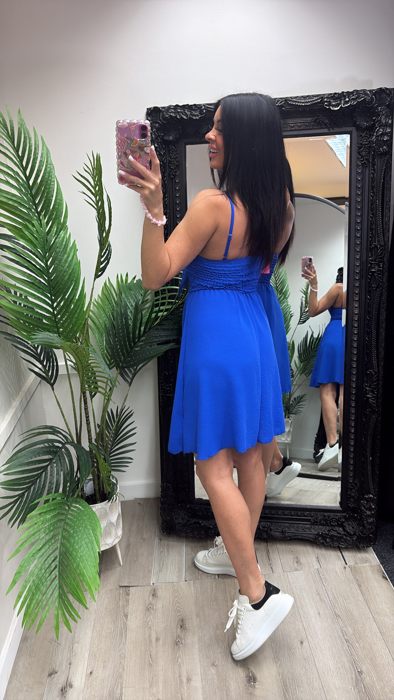 Dolly Swing Dress - Blue