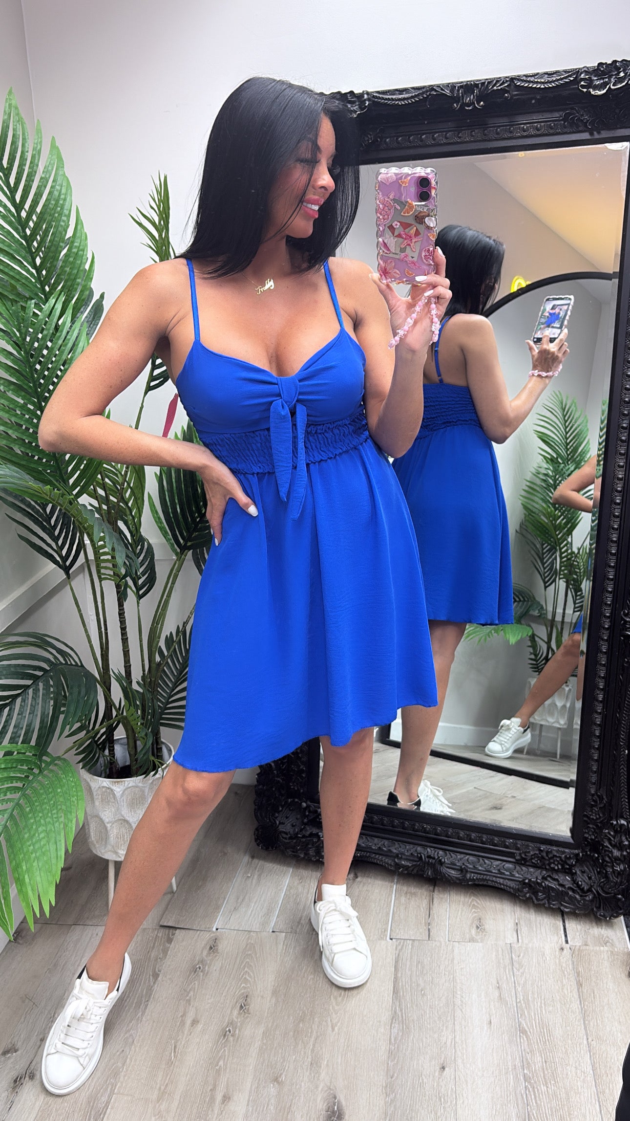 Dolly Swing Dress - Blue