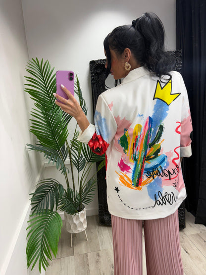 Poppy Blazer - White