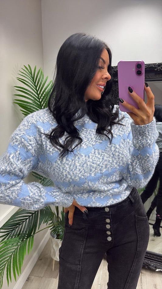 Heart Jumper - Blue