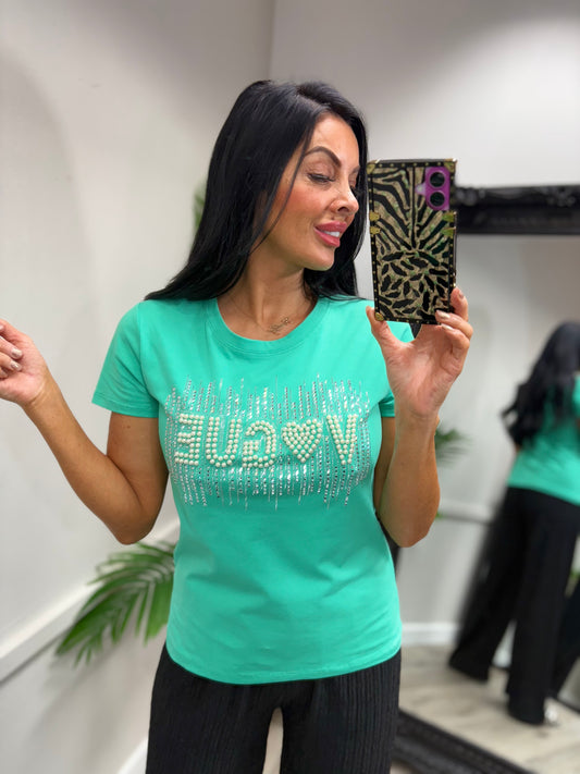 Veronica T-Shirt - Turquoise