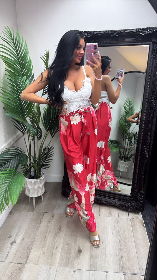 Rose Trousers - Red