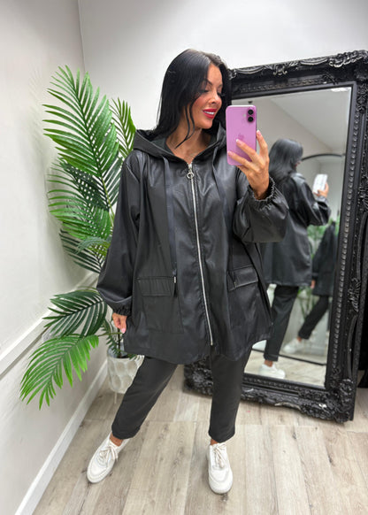 PU Zip Jacket